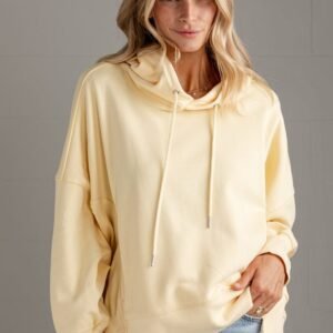 Butter Days Yellow Oversized Hoodie