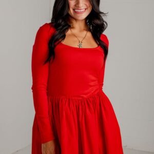 Daily Wear Long Sleeve Mini Dress