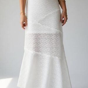 Ever After White Lace Maxi Skirt
