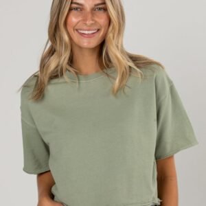 Free Time Casual Cropped Tee
