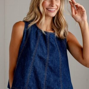 Full Circle Denim Top