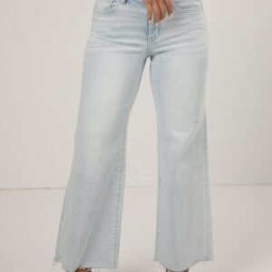Jordan Light Wash High Rise Wide Leg Jeans